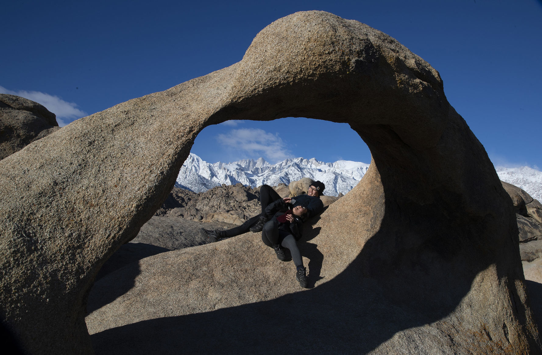 10 feet of snow in Mammoth Lakes